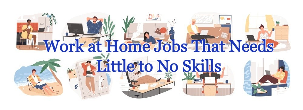 Work at Home Jobs That Needs Little to No Skills